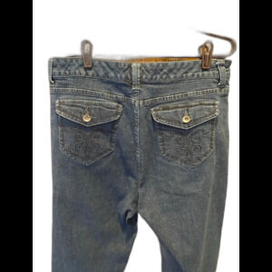 Lee Denim Jeans  Slender Secret Womens Plus Size 18 Short Western Rodeo Pants